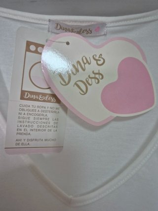 Camiseta Dina & Dess Blanca Talla Única