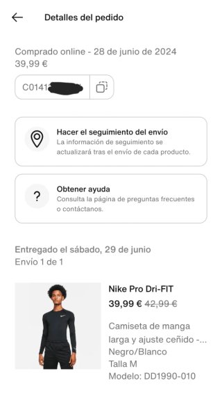 Nike Pro Dri-FIT Manga Larga Talla M