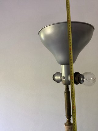 Lampada vintage anni '70 beige e oro