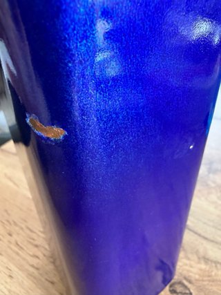 Vaso rame smaltato a fuoco Paolo de Poli