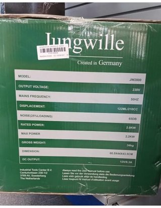 GENERADOR JUNGWILLE JW2800