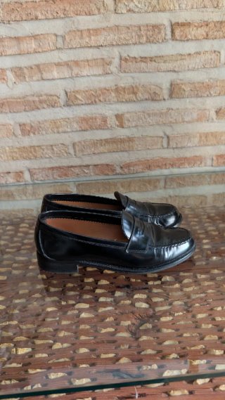 Mocasines Lotusse negros mujer