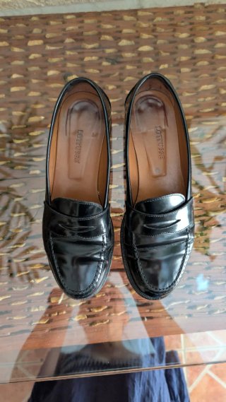 Mocasines Lotusse negros mujer