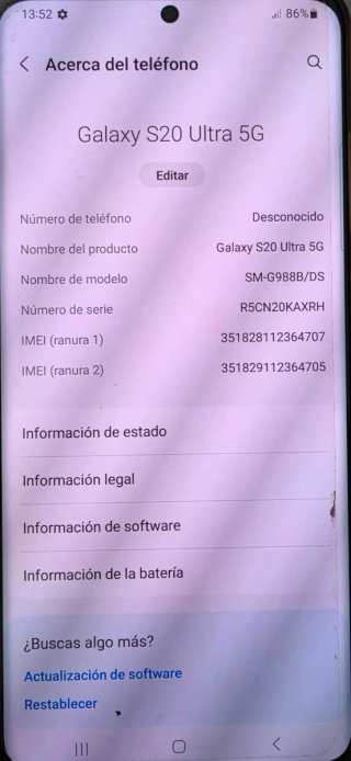 Samsung Galaxy S20 5G Nero