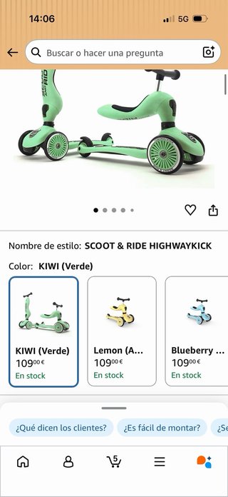 Patinete Scoot & Ride NUEVO