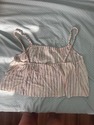 Top de tirantes Pull&Bear rayas multicolor talla L