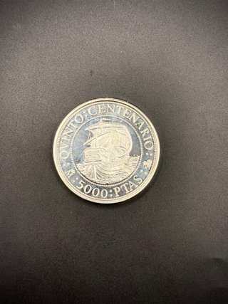 Moneda de plata 5000 pesetas 1989