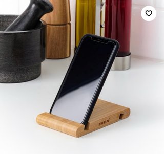 Lote 4 Soportes Móvil/Tablet Bambú Nuevos
