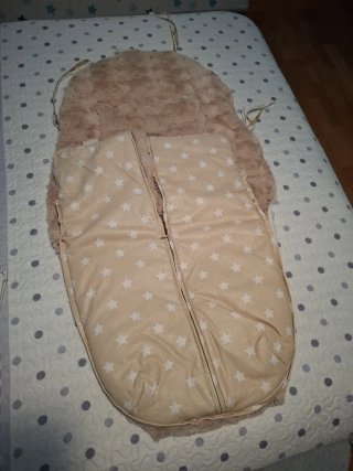 Saco y manoplas para carrito bebé