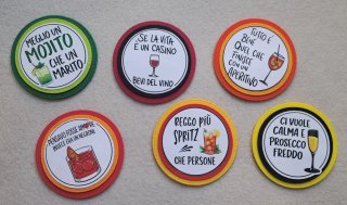Magneti frasi ironiche cocktail divertenti