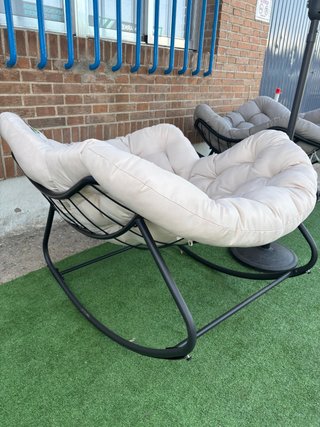 Sillón Mecedora de Terraza Beige