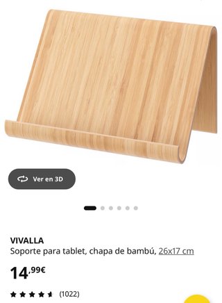 Soportes Tablet Bambú lote de dos Nuevos