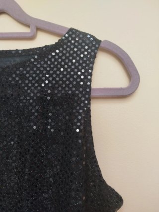 Blusa ENO MOD lentejuelas negra