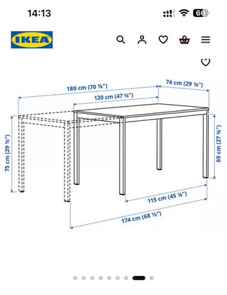Mesa Extensible Blanca IKEA