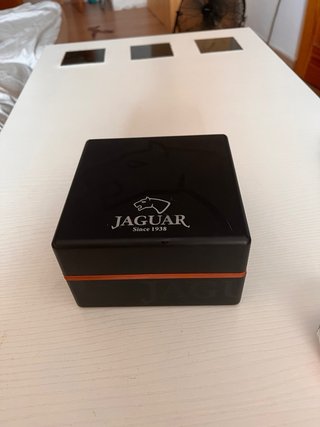Reloj Jaguar Caja Madera Negra y Plata