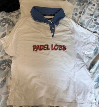 Polos Padel Lobb Rosa y Blanco
