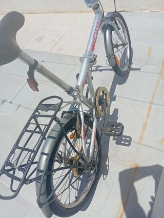 Bicicleta Plegable Plata