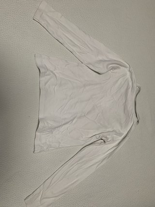 Polo blanco manga larga