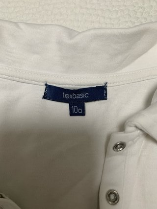 Polo blanco manga larga