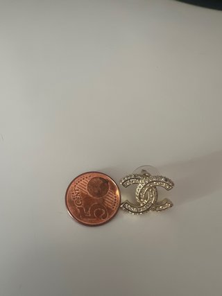 Pendientes Chanel Doble C Oro y Plata