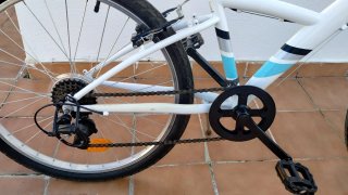 Bicicleta BTWIN niña blanca