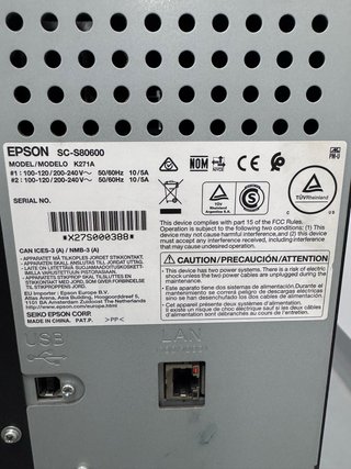 Epson SureColor SC-S80600 10 Colores 160cm Ecosolv