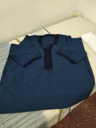 Túnica Marroquí Azul Talla Única