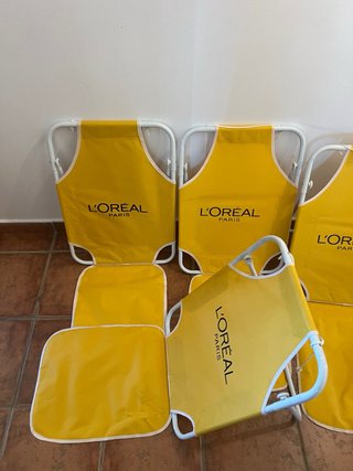 Silla de playa L'Oréal Paris amarilla