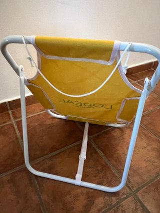 Silla de playa L'Oréal Paris amarilla