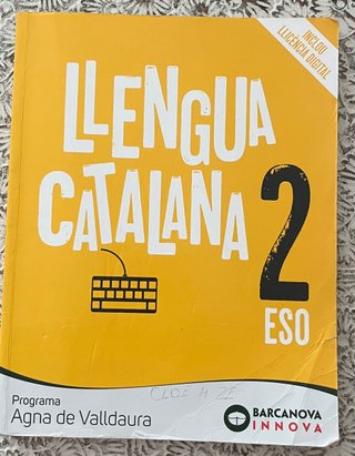 Libro LLengua catalana 2 ESO.