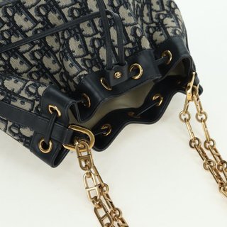 Christian Dior Trotter Canvas Chain Shoulder Bag