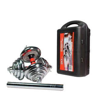 Set Mancuernas 30kg Ajustables 2 en 1
