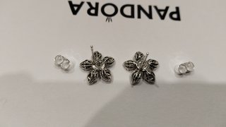 Pendientes de Pandora Flor Plata