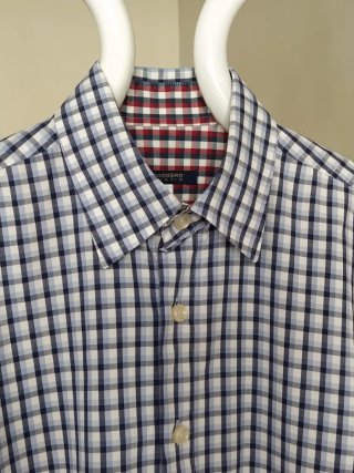 Camisa Dockers cuadros azul hombre M