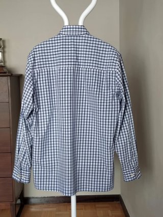 Camisa Dockers cuadros azul hombre M