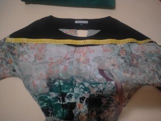 Vestido Bershka estampado japonés