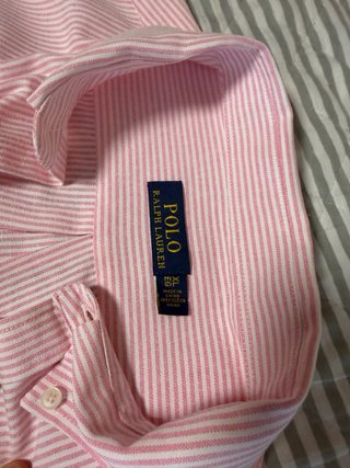 Camisa Polo Ralph Lauren rayas rosa