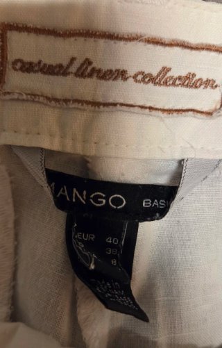 Lote Shorts Mango  Gris y Blanco