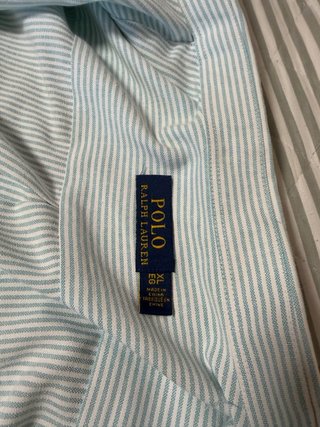 Camisa Polo Ralph Lauren rayas azul