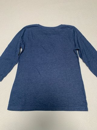 Camiseta azul manga 3/4