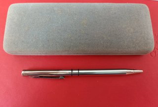 Estuche Zippo: Encendedor y Bolígrafo Plata 1991