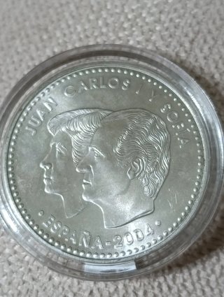 Moneda 12 Euros Plata 2004 Felipe y Letizia