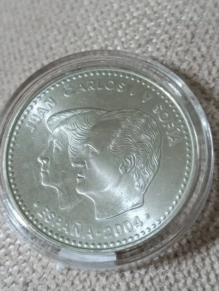 Moneda 12 Euros Plata 2004 Felipe y Letizia