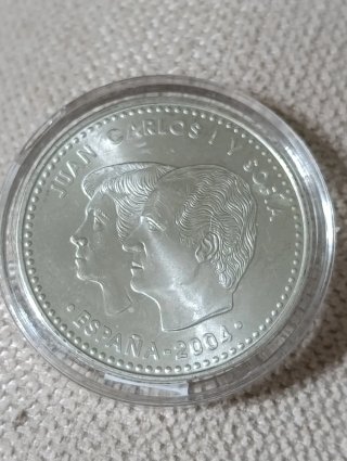 Moneda 12 Euros Plata 2004 Felipe y Letizia