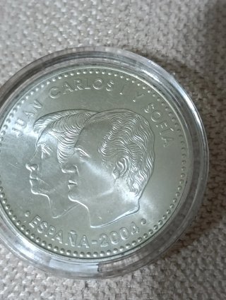 Moneda 12 Euros Plata 2004 Felipe y Letizia
