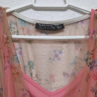 Vestido floral rosa