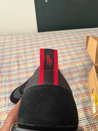 Zapatillas Polo Ralph Lauren Negras Rojas