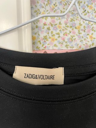 Camiseta Zadig & Voltaire Negra con Detalles