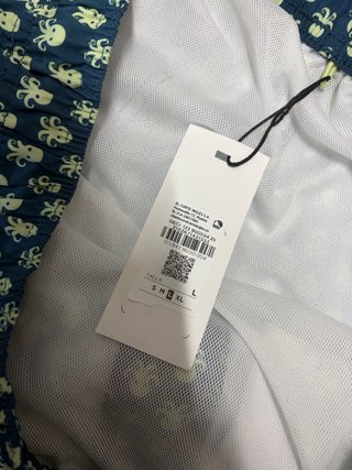 Bañador hombre azul con estampado de pulpos