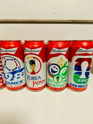 Latas Budweiser Mundial Edición Limitada